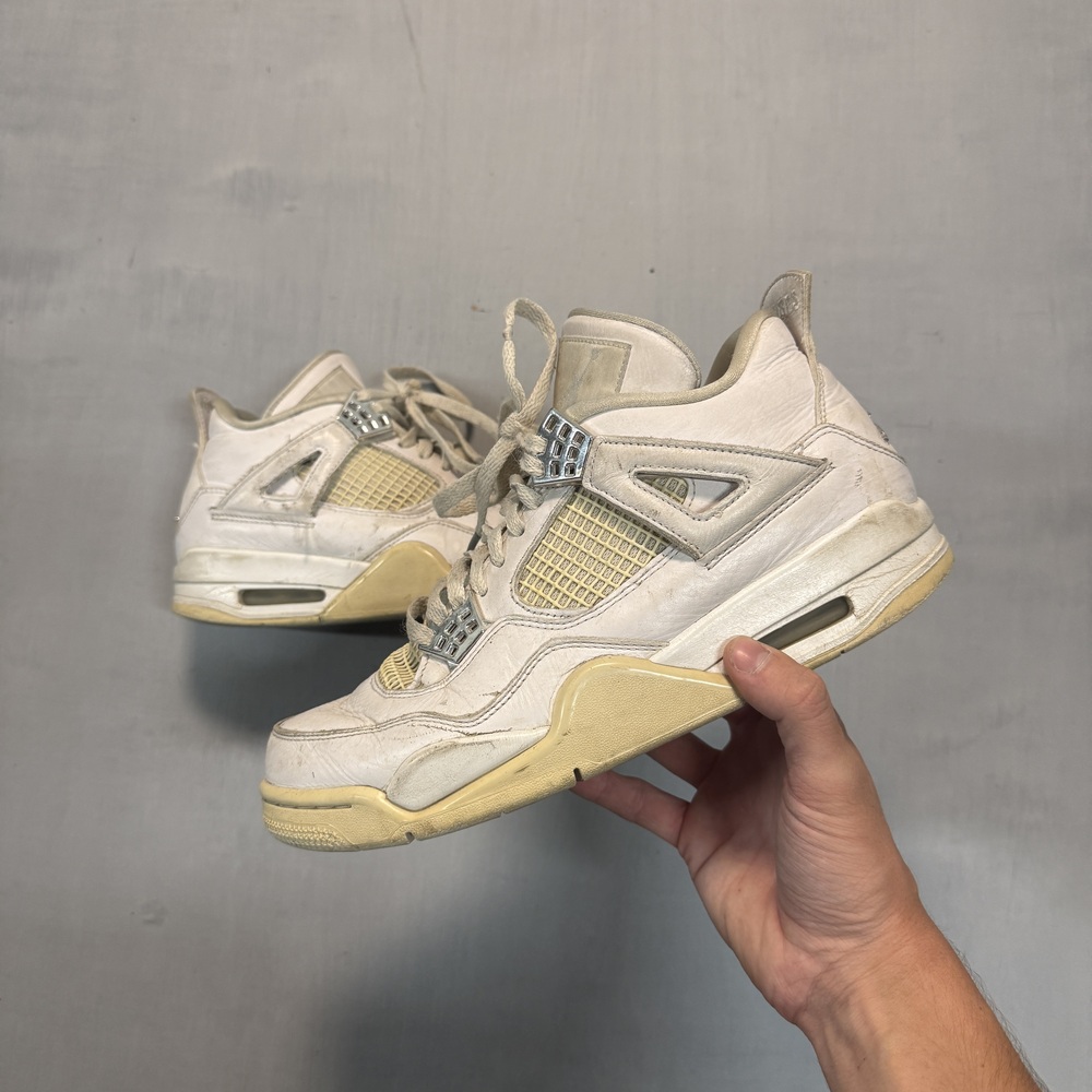 Jordan Men's Air Jordan 4 Retro sneakers Y2K White